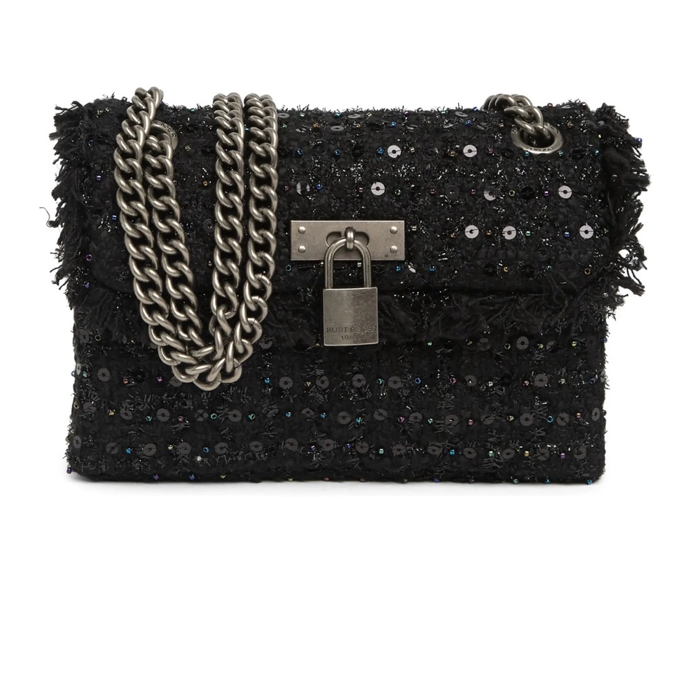 Brand new Kurt Geiger tweed sparkle side bag